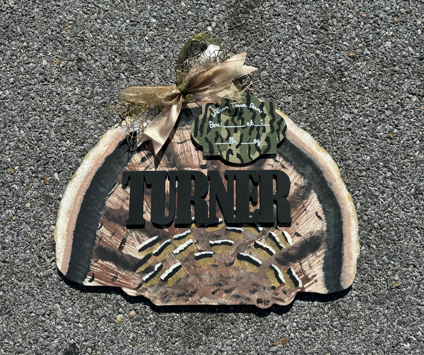 Custom Turkey Fan & Bottomland Tag